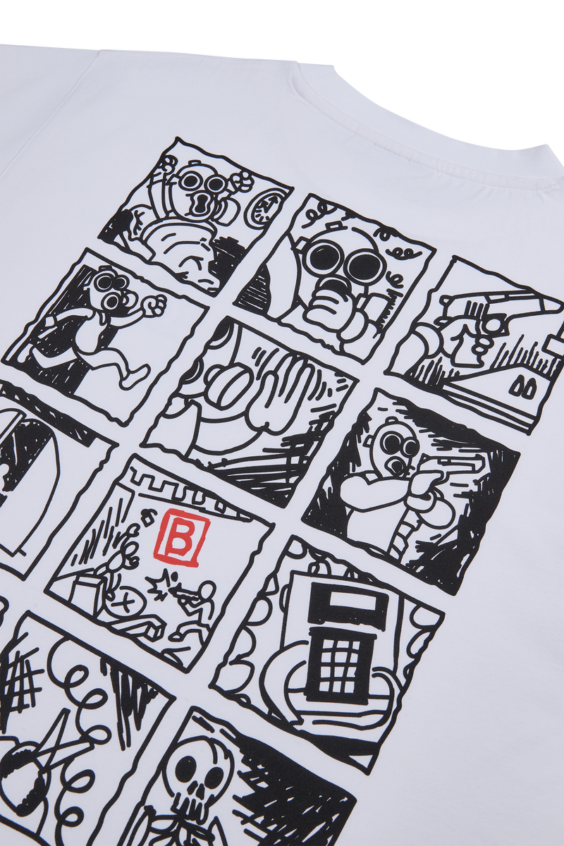 CS Comic Short Sleeve T-Shirt White