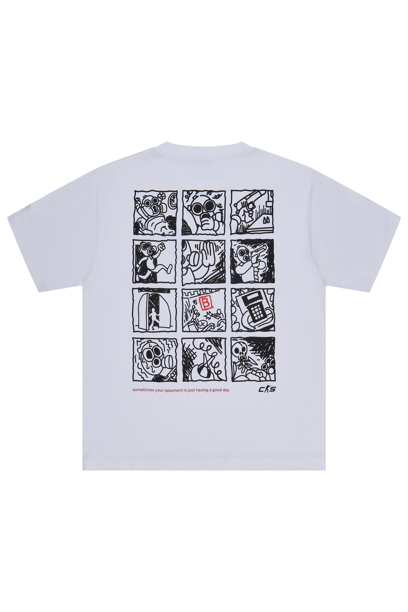 CS Comic Short Sleeve T-Shirt White