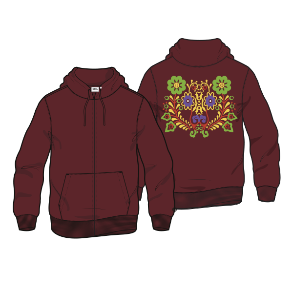 CS Rezan Pullover Hoodie Burgundy