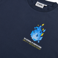 IEM Cologne 2026 Geometric Short Sleeve T-Shirt Navy Blue