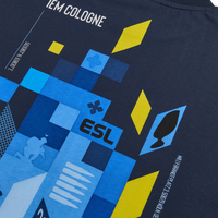 IEM Cologne 2026 Geometric Short Sleeve T-Shirt Navy Blue