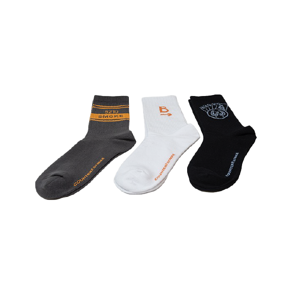 Mid-Calf 3 Pack Socks